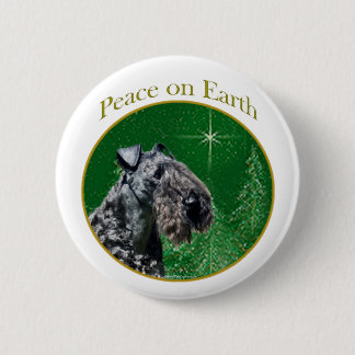 Kerry Blue Terrier Peace 2 Inch Round Button