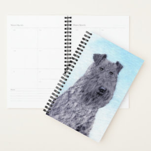 Kerry Blue Terrier peinture mignonne Chien d'origi