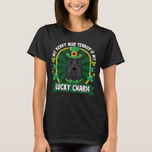 Kerry Blue Terrier St Patricks Lucky Charm Mom Dad T-Shirt