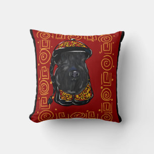 Kerry Blue Terrier - Year of the Dog Throw Pillow