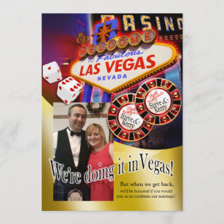 Kerry Vegas Reception (contact me 2 personalize) Invitation