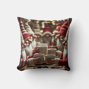 Kerst Cabouter piles Throw Pillow