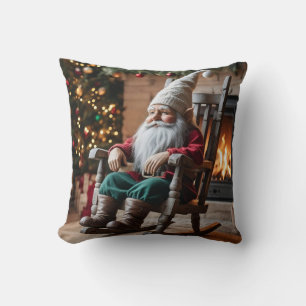 Kerst Cabouter Throw Pillow