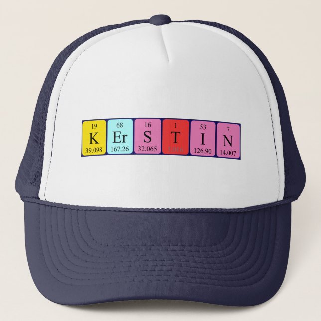 Kerstin periodic table name hat (Front)