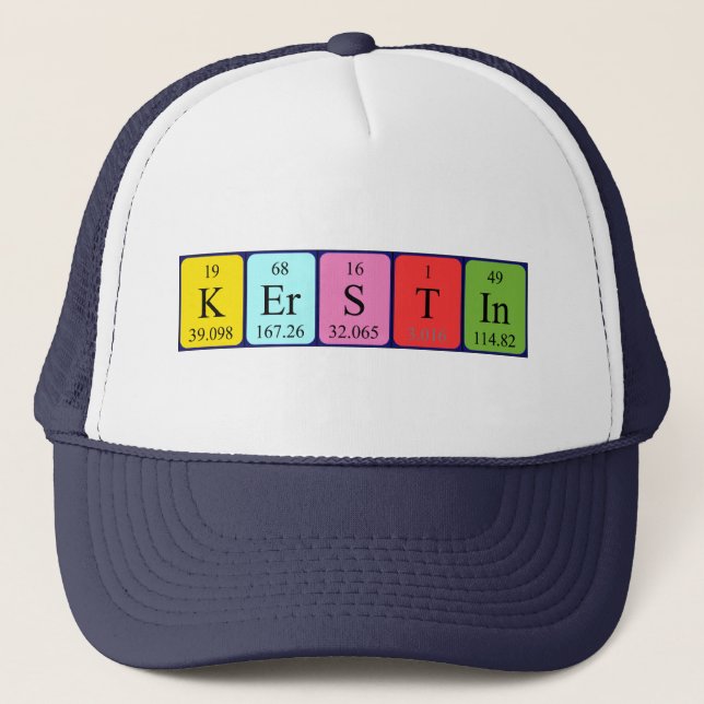 Kerstin periodic table name hat (Front)