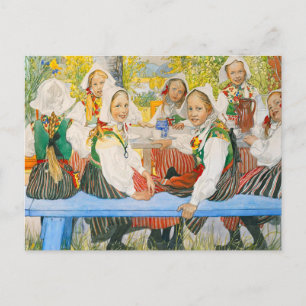 Kersti's Birthday By Carl Larsson Postcard