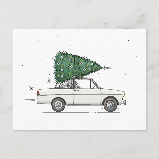 Kerstkaart Daf 66 Postcard (Front)