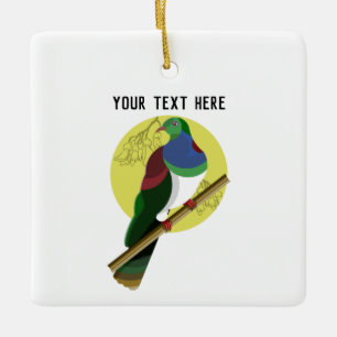 KERURU Wood pigeon Ceramic Ornament