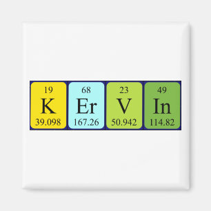 Kervin periodic table name magnet