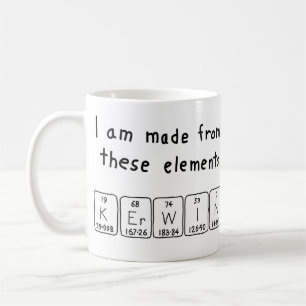 Kerwin periodic table name mug