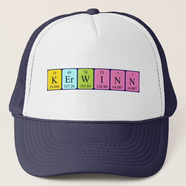 Kerwinn periodic table name hat (Front)