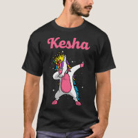 KESHA Name Personalized Birthday Dabbing Unicorn Q