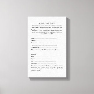 Keshe World Peace Treaty on Canvas