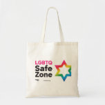 Keshet LGBTQ Jewish Safe Zone Classic Rainbow Tote Bag<br><div class="desc">Keshet's LGBTQ Jewish Safe Zone graphic makes it easy to 
 show that you support LGBTQ Jews and their families in your office,  synagogue,  or day school.</div>