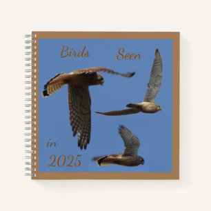Kestrel Birds Photography Birdwatching Notebook