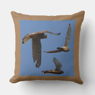 Kestrel Birds Photography Cust. Throw Pillow