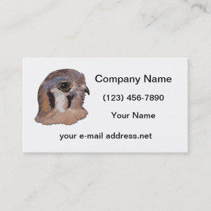 Kestrel Faux Embroidery Business Card