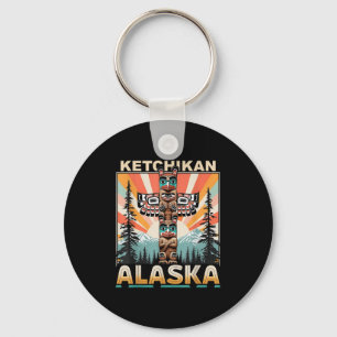 Ketchikan Alaska Native American Indian Totem Le Keychain