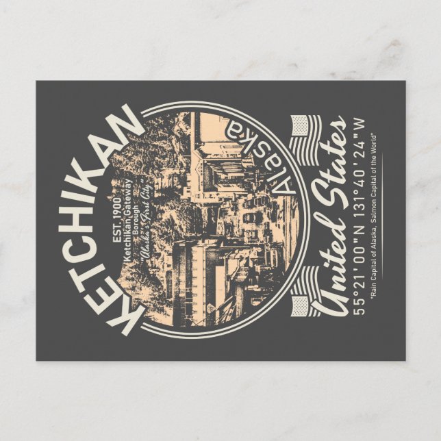 KETCHIKAN ALASKA - REVILLAGIGEDO ISLAND POSTCARD (Front)