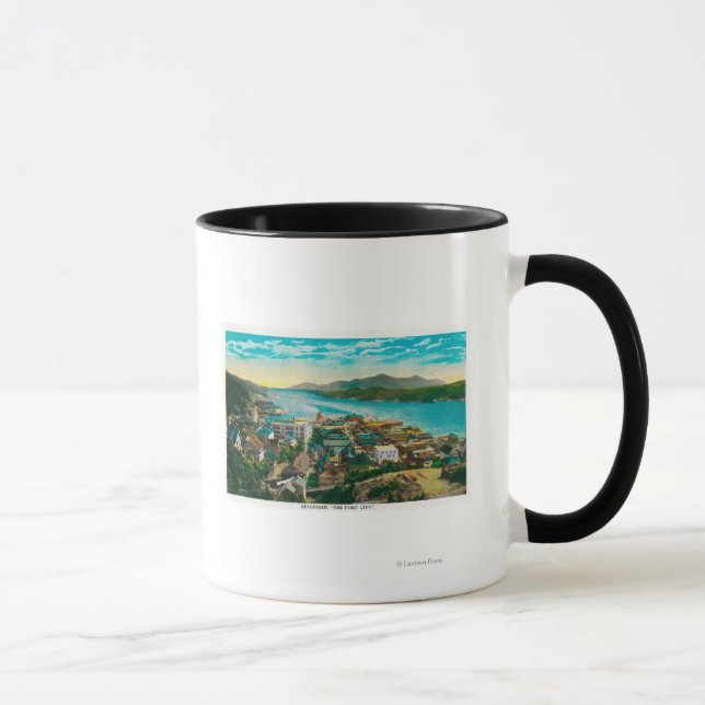 Ketchikan, Alaska Town View - The First City Mug (Right)