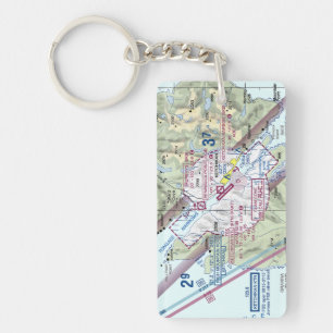 Ketchikan Int. Airport chart / taxi diagram Keychain