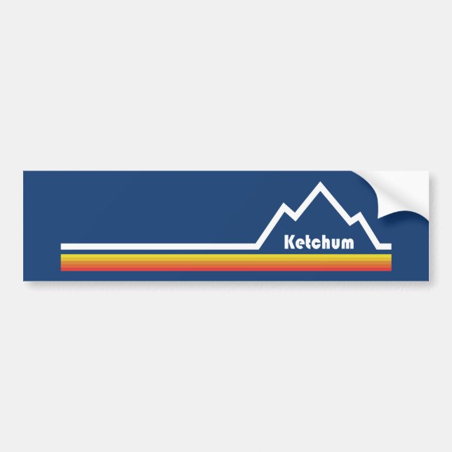 Ketchum, Idaho Bumper Sticker (Front)