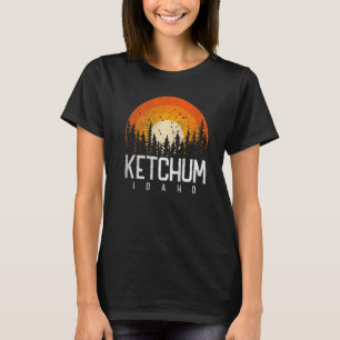Ketchum Idaho ID Retro Style Vintage 70s 80s 90s T-Shirt