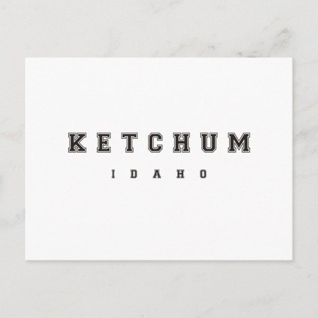 Ketchum Idaho Postcard (Front)