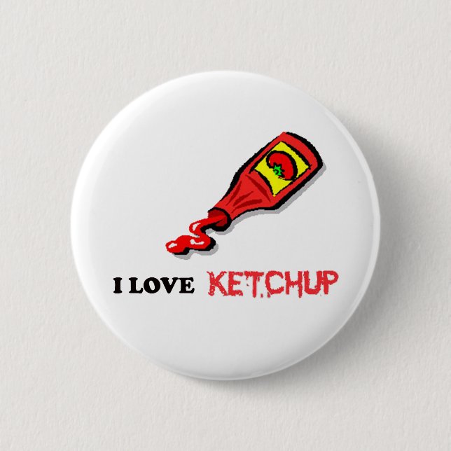 ketchup 2 inch round button (Front)