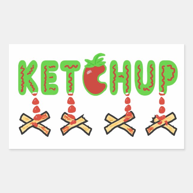 Ketchup and Fries Sticker (Front)