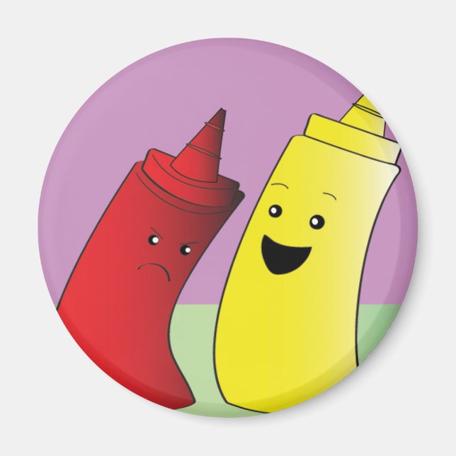 Ketchup and Mustard Magnet (Front)