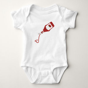 Ketchup Bottle Baby Bodysuit