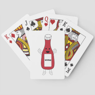 Ketchup Bottle Cute Personalize Playing Cards