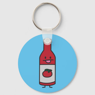 Ketchup Bottle Tomato Sauce Table condiment fancy Keychain