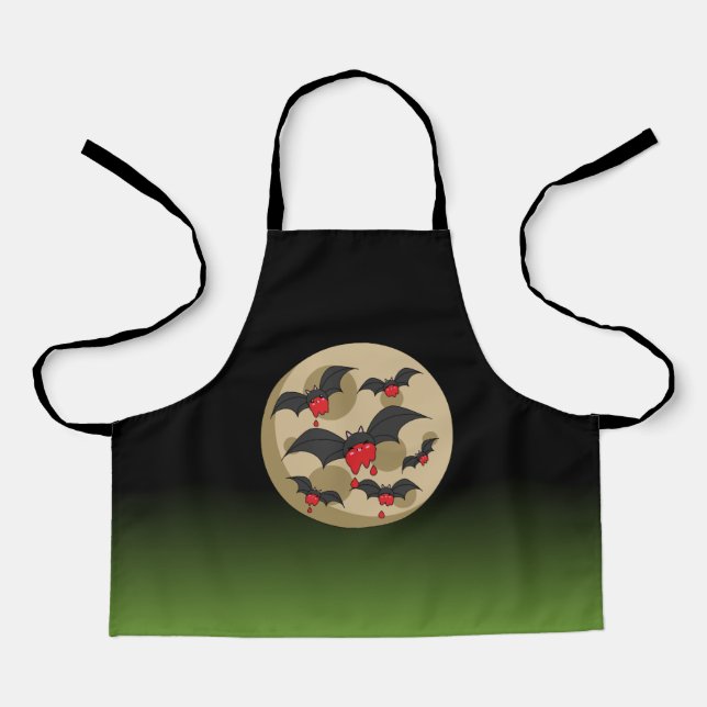Ketchup Eater Vampire Bats Apron (Front)