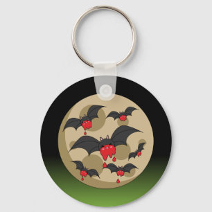 Ketchup Eater Vampire Bats Keychain