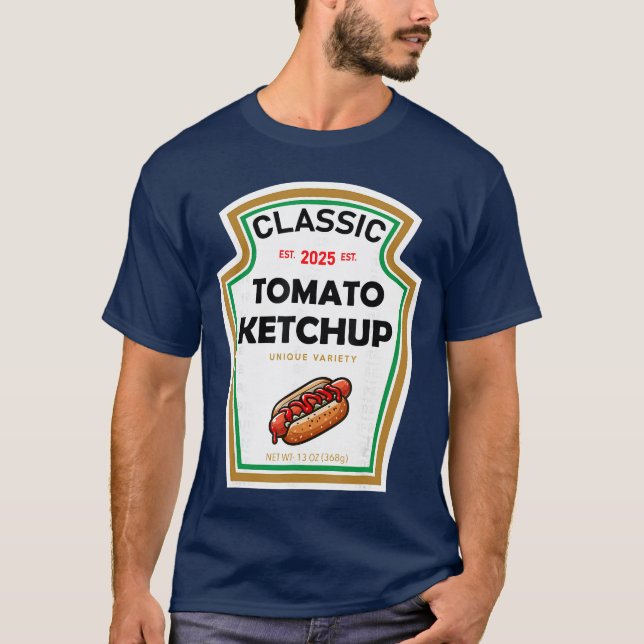 Ketchup Halloween Costume Family Matching Yellow M T-Shirt (Front)