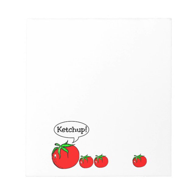 Ketchup Joke Notepad (Front)