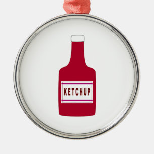 Ketchup Metal Ornament