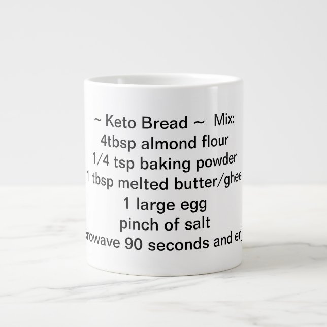 Keto Bread Recipe Coffee Mug (Front)