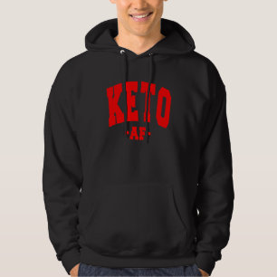 KETO DIET SAYING LOW CARB FUN DECORATIONS LADIES W HOODIE