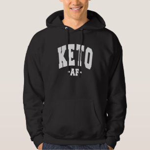 KETO DIET SAYING LOW CARB FUN DECORATIONS LADIES W HOODIE