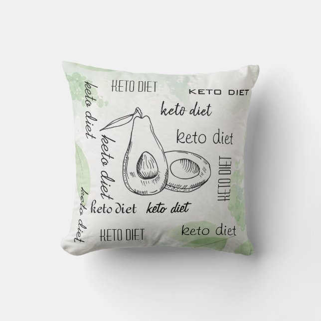 keto diet  throw pillow (Front)
