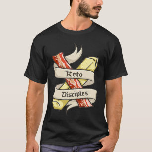 Keto Disciples Bacon Butter  Retro Keto Diet Match T-Shirt