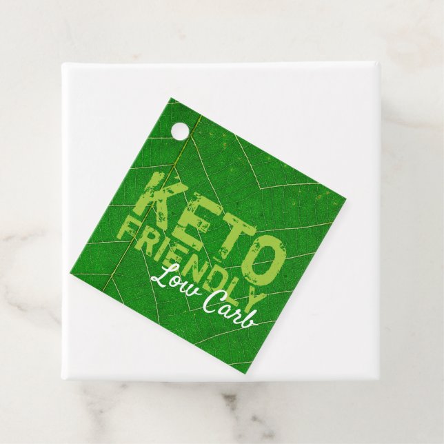 Keto Friendly Low Carb Favour Tags (In Situ)