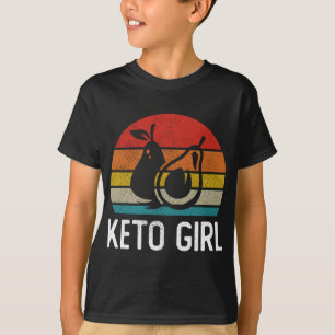 Keto Girl, Funny Ketogenic Diet Avocado Fruit Love T-Shirt