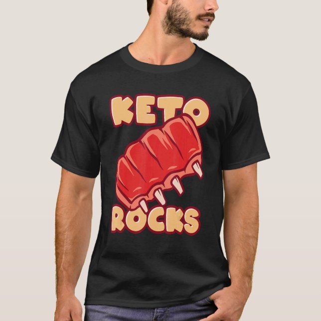 Keto Rocks Grilled Spare Ribs T-Shirt (Front)