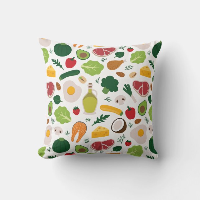 Keto Throw Pillow (Front)