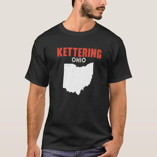 KETTERING Ohio USA State America Travel Ohioan   T-Shirt (Front)