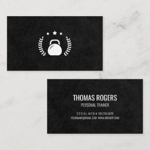 Kettle Bell Icon   Fitness   Personal Trainer Business Card